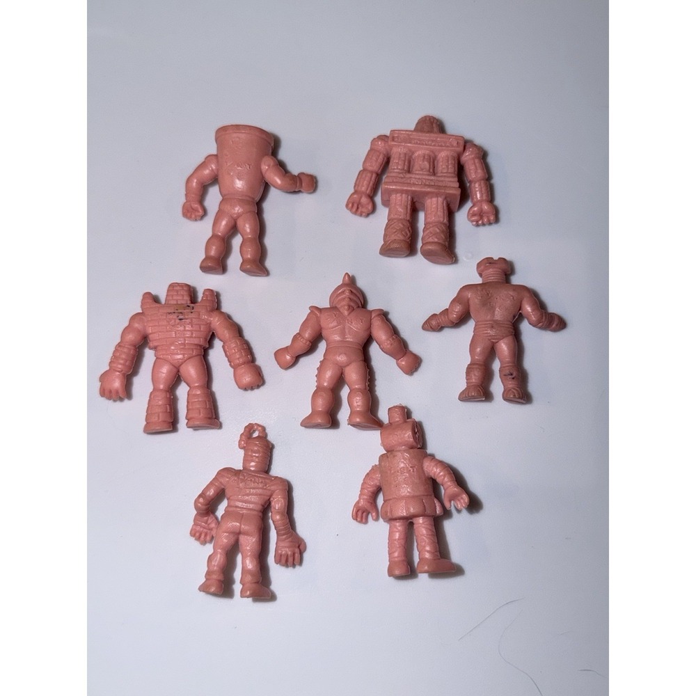 80's M.U.S.C.L.E. Men Kinnikuman Flesh Color Mattel Lot Of 7 - Picture 2 of 2